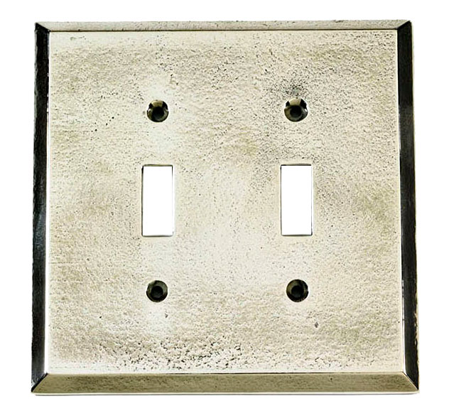 Switch Plates & Outlet Covers |  Double Toggle Switch Cover (White Bronze) Home Switch Plates & Outlet Covers