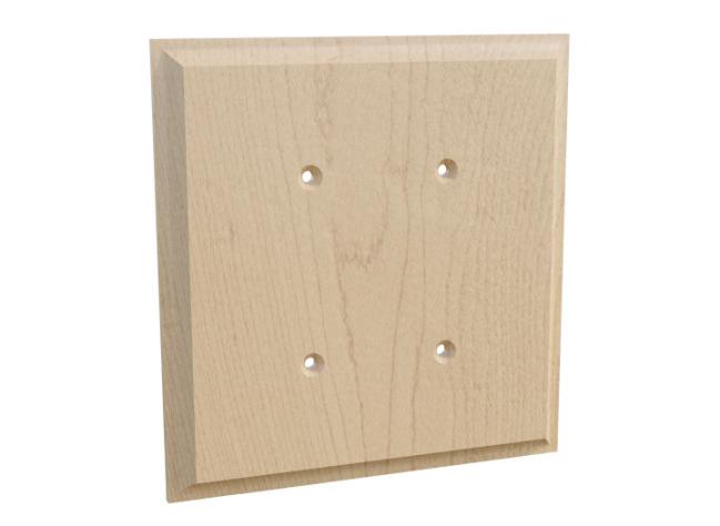 Switch Plates & Outlet Covers |  Finishing Touches Double Blank Switch Plate Cover Home Switch Plates & Outlet Covers