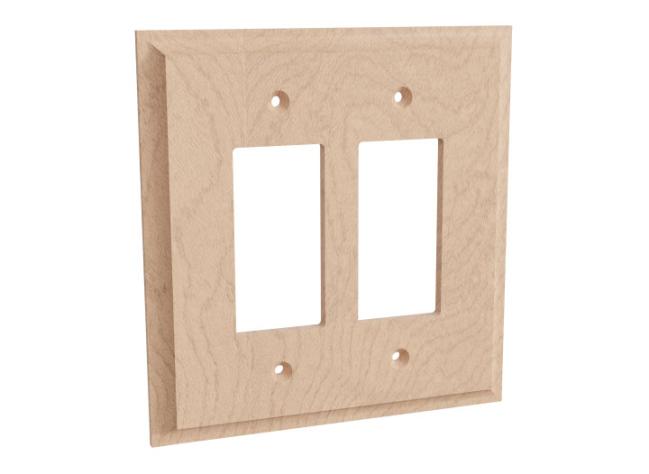 Switch Plates & Outlet Covers |  Finishing Touches Double GFI/Paddle Switch Plate Home Switch Plates & Outlet Covers