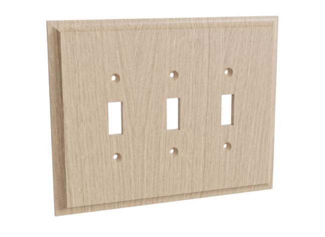 Switch Plates & Outlet Covers |  Finishing Touches Triple Light Switch Plate Home Switch Plates & Outlet Covers