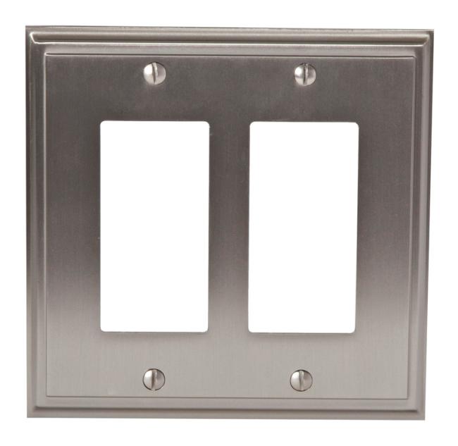 Switch Plates & Outlet Covers |  Mulholland Double GFI/Paddle Switchplate Cover Home Black Bronze/Bronze-Oil Rubbed/Golden Champagne/Nickel-Satin