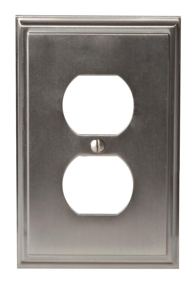 Switch Plates & Outlet Covers |  Mulholland Duplex Outlet Cover Home Black Bronze/Bronze-Oil Rubbed/Golden Champagne/Nickel-Satin