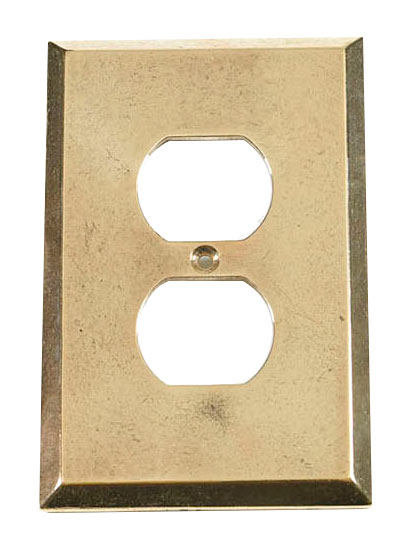 Switch Plates & Outlet Covers |  Single Duplex Outlet Cover (Natural Bronze) Home Switch Plates & Outlet Covers