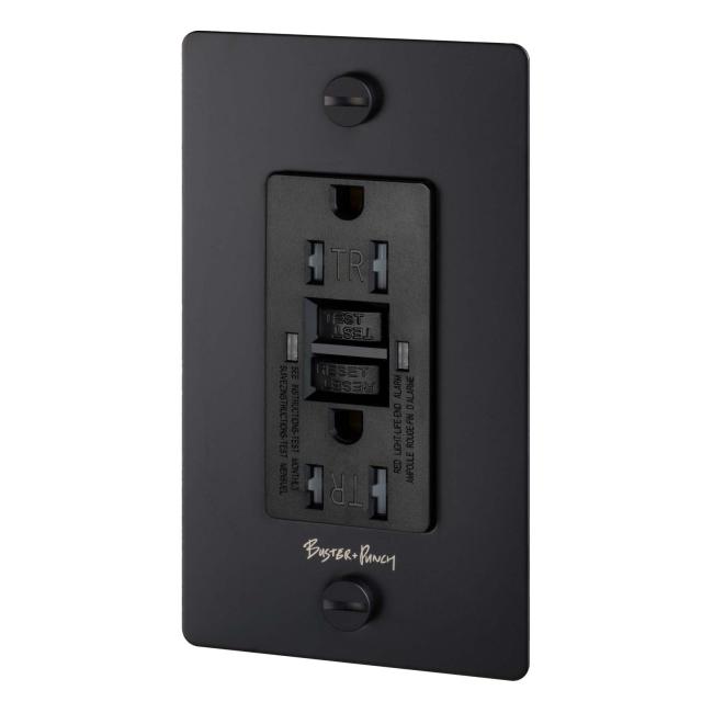 Switch Plates & Outlet Covers |  Single GFCI Duplex Outlet – EACH Home Black/Brass/Bronze-Smoked/Steel/White