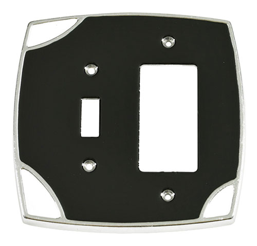 Switch Plates & Outlet Covers |  Single GFI/Paddle Switch and Toggle Switch Cover (Black/White) Home Switch Plates & Outlet Covers