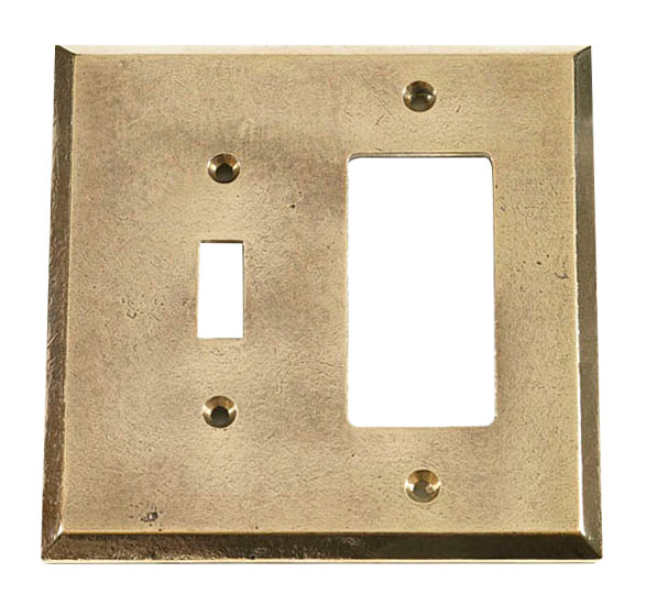 Switch Plates & Outlet Covers |  Single GFI/Paddle Switch and Toggle Switch Cover (Natural Bronze) Home Switch Plates & Outlet Covers