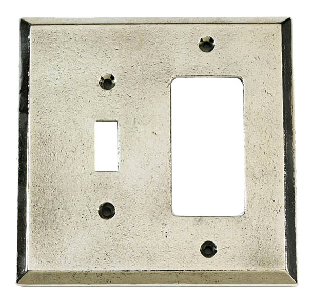 Switch Plates & Outlet Covers |  Single GFI/Paddle Switch and Toggle Switch Cover (White Bronze) Home Switch Plates & Outlet Covers