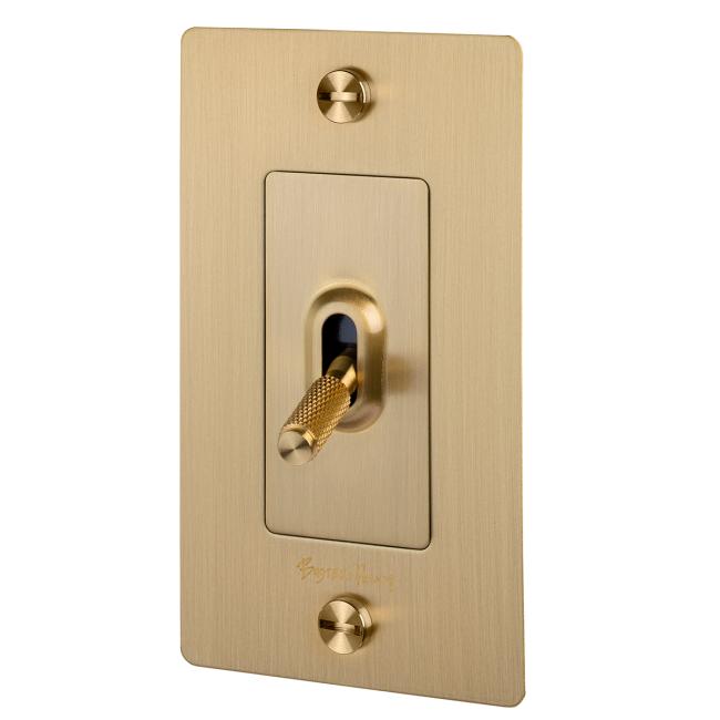 Switch Plates & Outlet Covers |  Single Toggle Switch – EACH Home Black/Brass/Bronze-Smoked/Steel/White