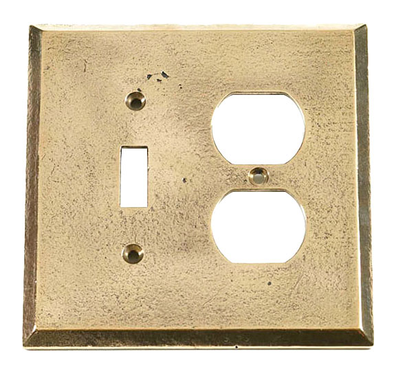 Switch Plates & Outlet Covers |  Single Toggle with Duplex Outlet Cover (Natural Bronze) Home Switch Plates & Outlet Covers