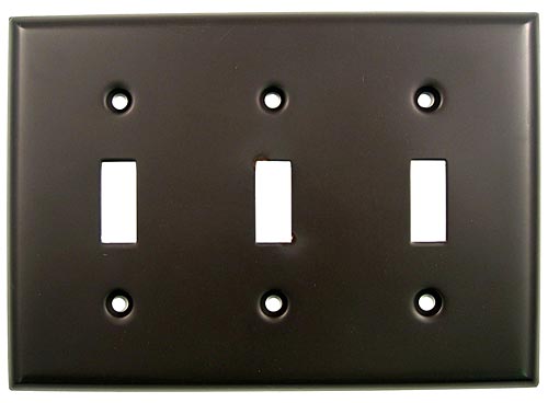 Switch Plates & Outlet Covers |  Triple Switch Plate (Oil Rubbed Bronze) Home Switch Plates & Outlet Covers