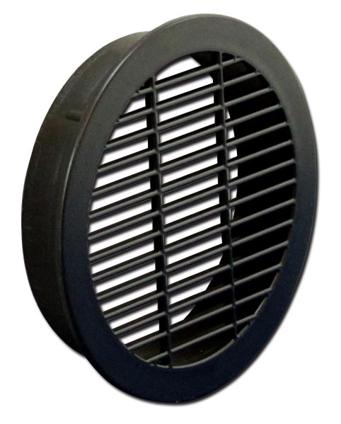 Vents & Louvers |  3″ (76mm) Round Ventilation Grommet – EACH (Black) Home Vents & Louvers