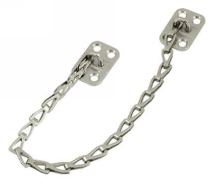 Window Hardware |  12″ (305mm) Transom Chain Home Brass-Polished/Nickel