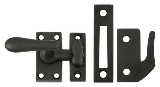 Window Hardware |  Medium Casement Window Fastener Home Black-Matte/Brass-Antique/Brass-Polished/Brass-Polished - Lifetime/Bronze-Oil Rubbed/Chrome-Polished/Chrome-Satin/Nickel-Antique/Nickel-Polished/Nickel-Satin