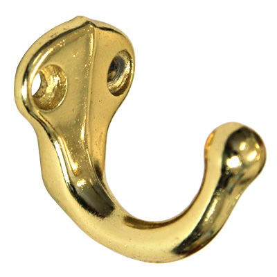 Decorative & Functional Hooks |  Wardrobe Hook (Polished Brass) Decorative & Functional Hooks Decorative & Functional Hooks