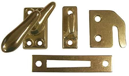 Window Hardware |  Aluminum Casement Fastener – EACH (Polished Brass) Home Window Hardware