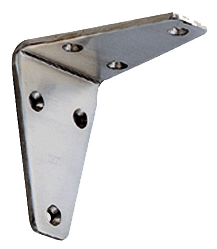 Shelf Brackets & Supports |  304 Stainless Steel 3-1/8″ (79mm) Angle Bracket (Satin) Home Shelf Brackets & Supports