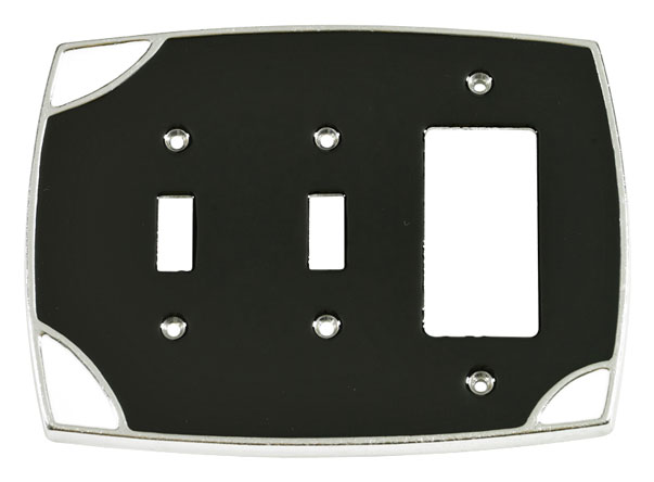 Switch Plates & Outlet Covers |  Double Toggle and Single GFI/Paddle Switch Cover (Black/White) Home Switch Plates & Outlet Covers